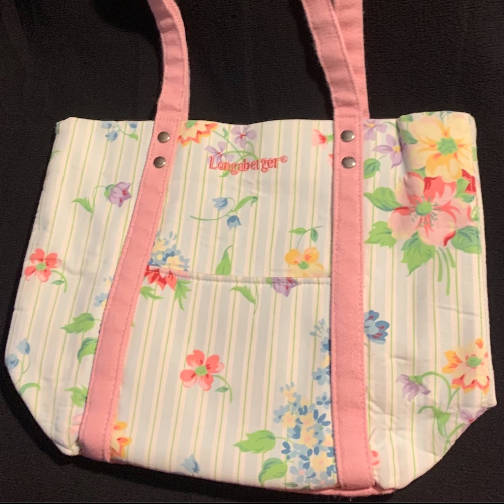 Longaberger Floral Print Bag